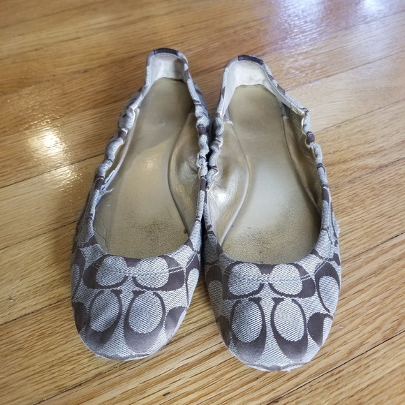 Coach Shoes - Coach Brown Aly Flats Size 9